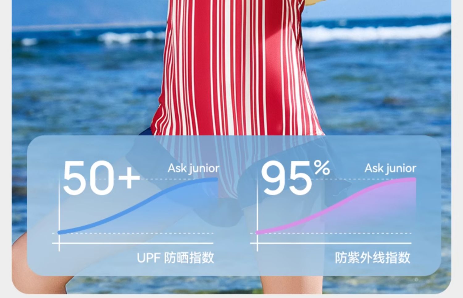 ask儿童连体游泳衣2026夏季新款小女孩中大童速干防晒宝宝泳装 — 5