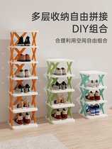 Doorway space-saving shoe cabinet storage artifact multi-layer shoe rack simple shelf home new popular Internet celebrity shoes 2022