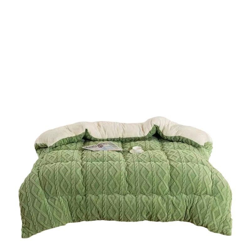 Lamb's Wool Quilt, Winter Quilt, Thickened Taffeta Quilt, Double-Sided Fleece Bedding, Student Dormitory Warm Quilt Core, Taffeta