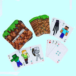 Minecraft Game Peripheral Playing Cards, Children's Board Game Cards, Intellectual Toys, Gifts