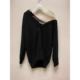 Hong Kong direct mail AlexanderWang black see-through splicing cardigan 1KC1203007