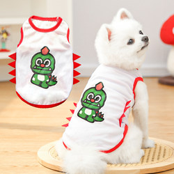 Spring and Summer New Pet Clothes for Dogs and Cats, Mesh Dinosaur Vest, Outdoor Sun Protection Products Manufacturer