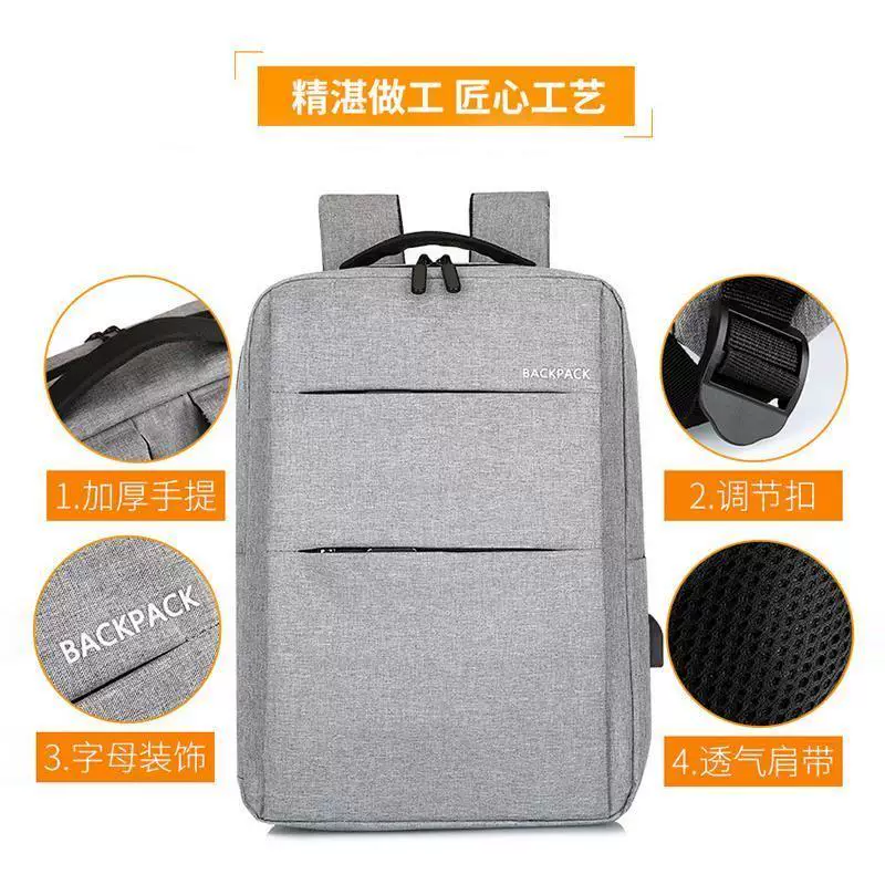Laptop Backpack with usb school backpack bag for men's