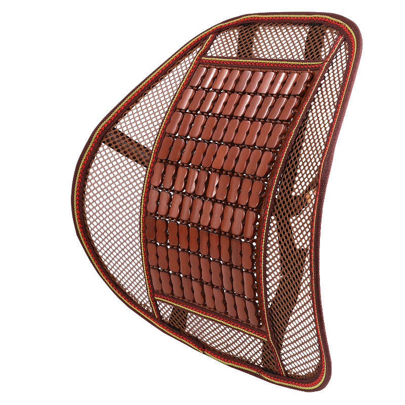 Car waist-up to summer seat ice wire breathable waist against wooden bamboo chilled cushion backoffice cushion