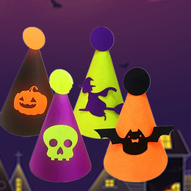 Halloween dress up supplies felt hat children's diy handmade hat kindergarten school party activity headwear props