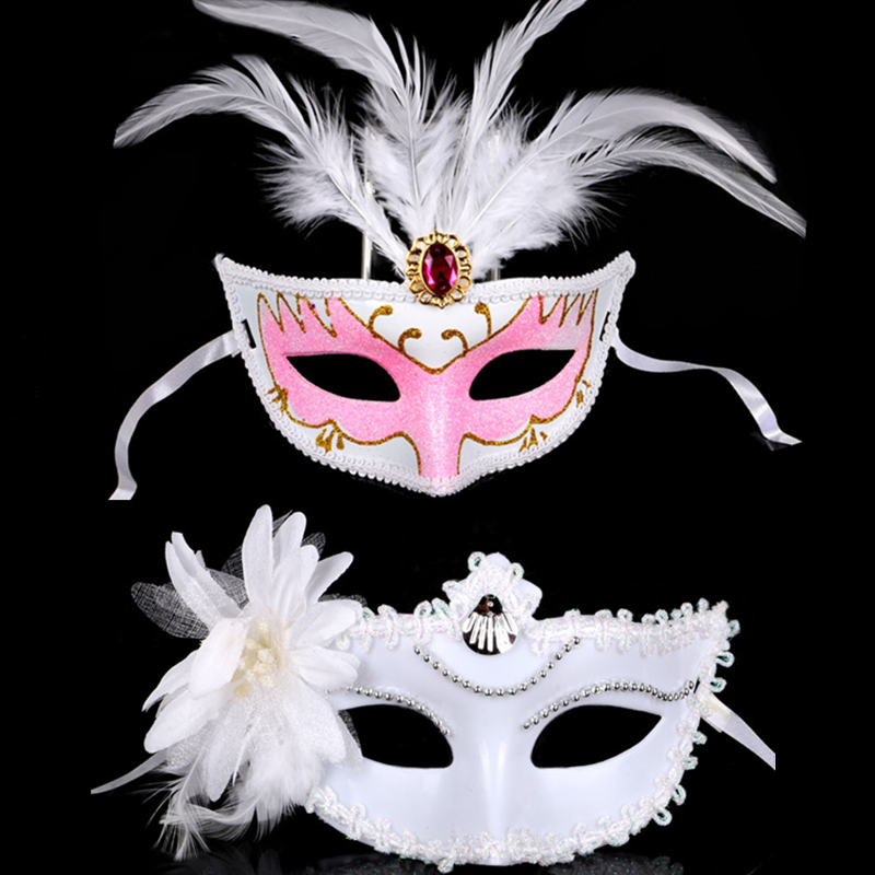 Halloween Dress Up Show Mask Party Event Masquerade Half Face Mask Snow White Venice Girl