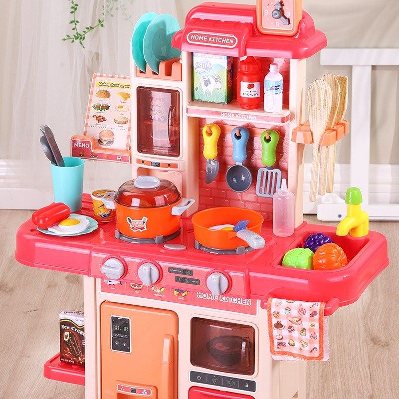 kitchen toy set simulation kitchenware birthday three 6-9 years old infants girls cooking ban jia jia wine toy girl