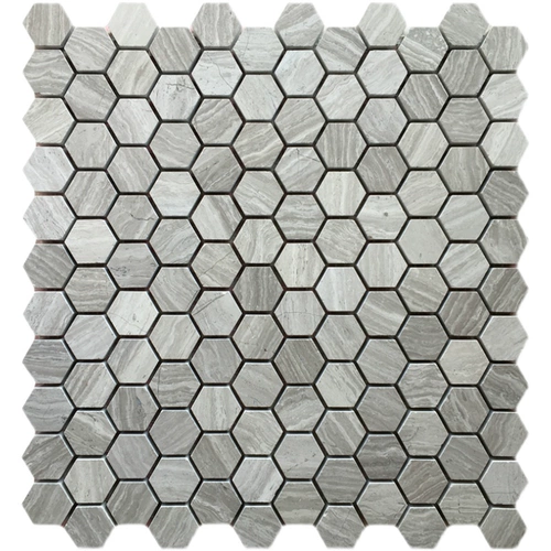 Серый маленький шестиугольный каменная мозаичная стена плитка плитка мраморная лайма деревянная зерно гексагональная ванная комната туалет бассейн
