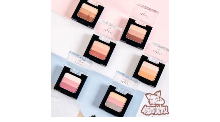 Rõ ràng unny ba màu gradient màu mắt ngọc trai hangover trang điểm đào màu nude rượu vang đỏ đất màu cam bảng mắt odbo