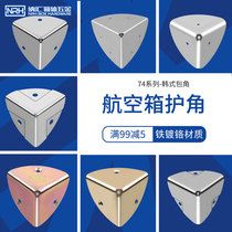 K Stainless Steel Wrap Angle 90 Degrees Protective Angle Right Angle Wooden Box Packing Box Wrapping Three Sides Iron Corner Yard Crashworthy Angle Gold