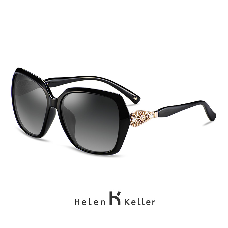 Helen Keller Ladies Polarized Sunglasses Elegant Ladies Large Frame Sunglasses Sunglasses Women H8504