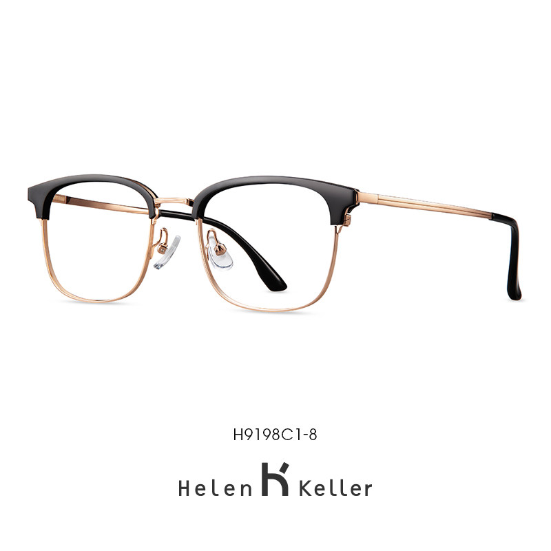 Helen Keller's new optical mirror female retro eyebrow frame delicate and thin myopia glasses frame male with degree H9198