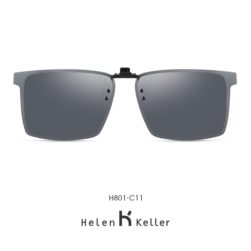 Clip-on sunglasses myopia polarized sunglasses for women and men driving special large frame night vision H801