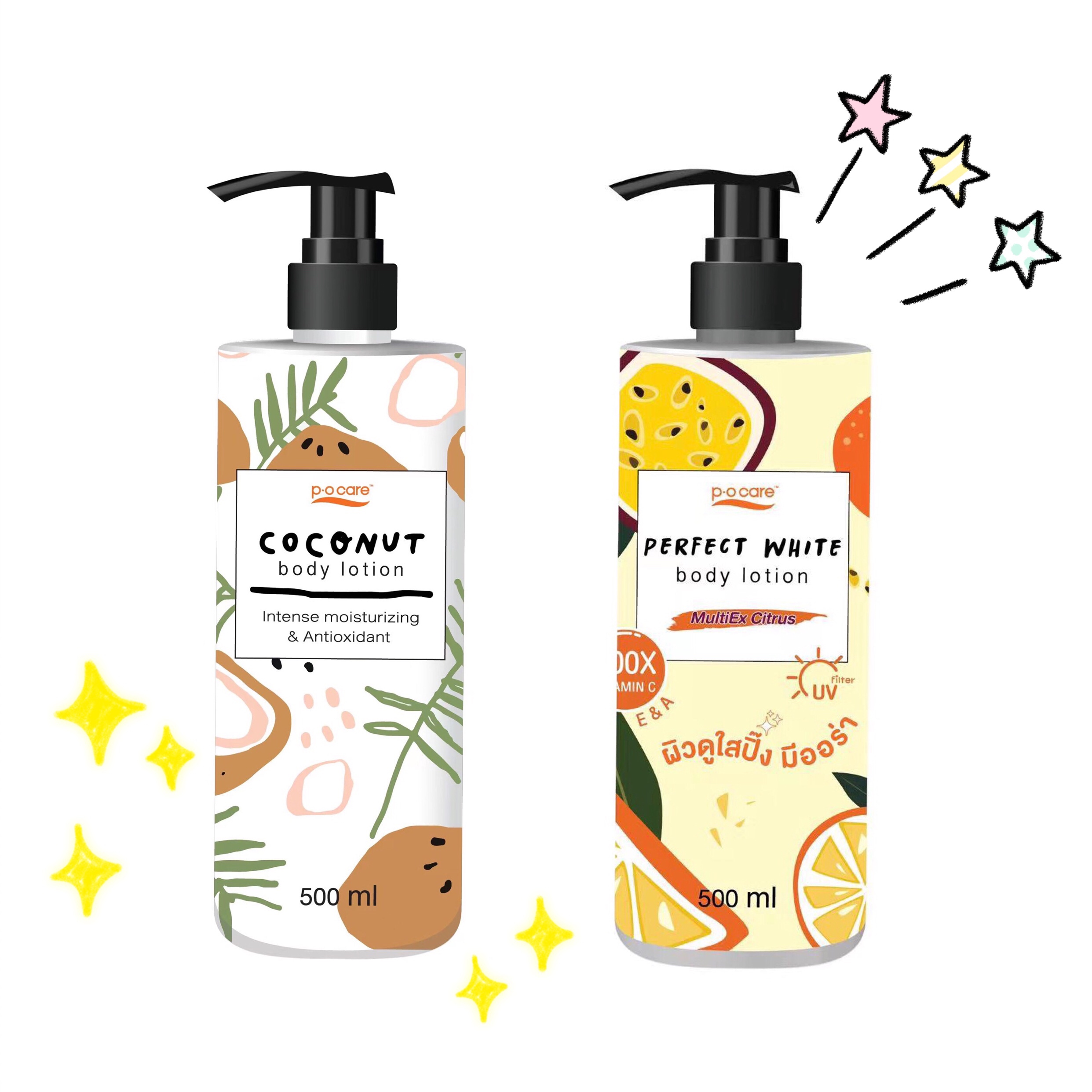 Thai PoCare Coconut Milk Body Milk Nourishing Thyme Fruits Vc Net White Niacinamide Body Milk Clear And Nonstick