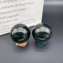 Natural medicine king stone dark green jade dark jade fitness ball health jade handball hand spin ball as a gift for the elderly