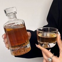 Creativity New Chinese View Mountain Tea Cup Cold Extraction Glass Bottle Coffee Cup Small Wine Glass Wine Bottle Suit Fruit Wine Bottle Divided Teapot