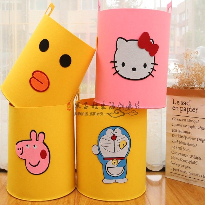 Cloth Dirty Laundry Basket Basket Home Folding Dirty Laundry Containing Basket Cute Cartoon large number of children's toy containing casks