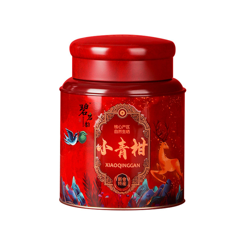 碧岩韵 茶叶小青柑普洱茶红罐500g（2罐）/套 10年宫廷普洱熟茶