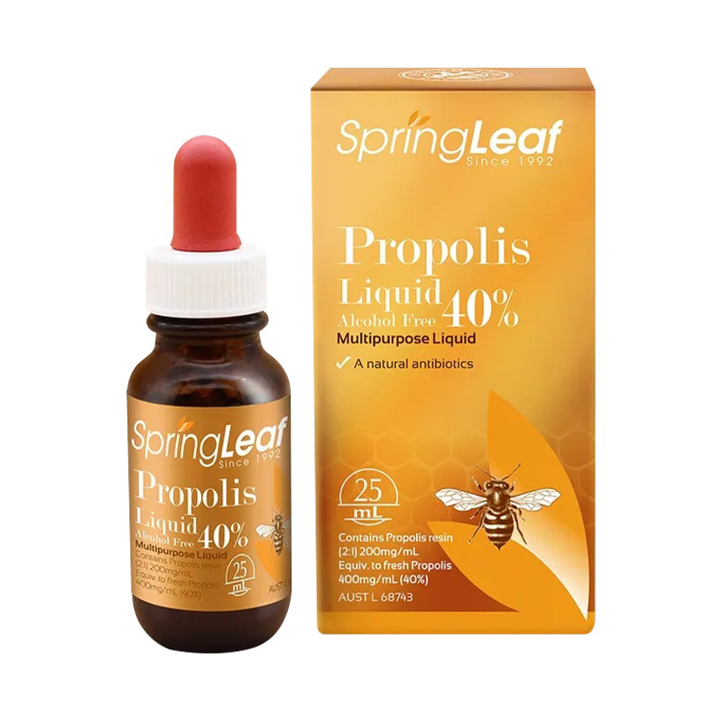【澳洲直邮】Spring Leaf绿芙黑蜂胶滴剂 25ml
