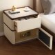 Bedroom Solid Wood Bedside Table with Integrated Safe, Modern Light Luxury High-End Style, 2026 Hot-Selling Small Safe