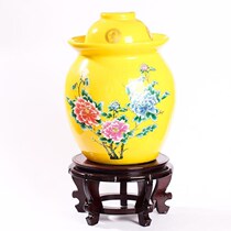 Round Base Bay Solid Wood Teapot Vase Stone Stoneware Wood Pallet Flower Holder Base Flower Shelf Flower Shelf