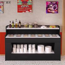 Hot pot condiment table self-service table commercial barbecue shop small condiment table condiment table skewers fragrant Haidilao sauce condiment table