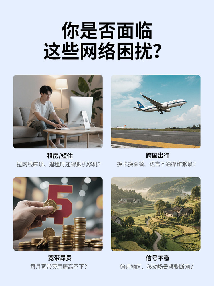 Comfast Industrial-Grade 4g Sim Card Router Wifi6 Free Sim Card Insertion Lte Networking 4g to Wifi to Wired No Need for Broadband Wall-Penetrating Sim Card Cat4 Full Network International Network Cf-E15