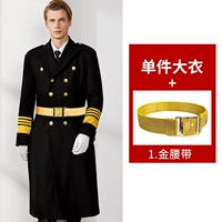 Пальто+золотой ремень