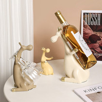 New products Nordic light lavish red wine shelves Home Living room Creative Desktop Wine Cabinet Show stands Wine Cabinet Decorations