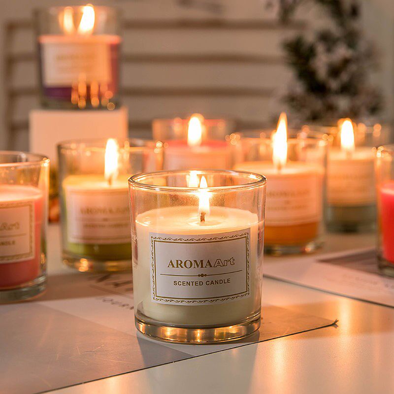 Aromatherapy candle cup home bedroom sleep aid incense smokeless fragrance confession girl birthday candle light dinner candle holder