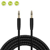 2 5m Male to Male 5mm Jack AUX Audio Stereo Headphone E