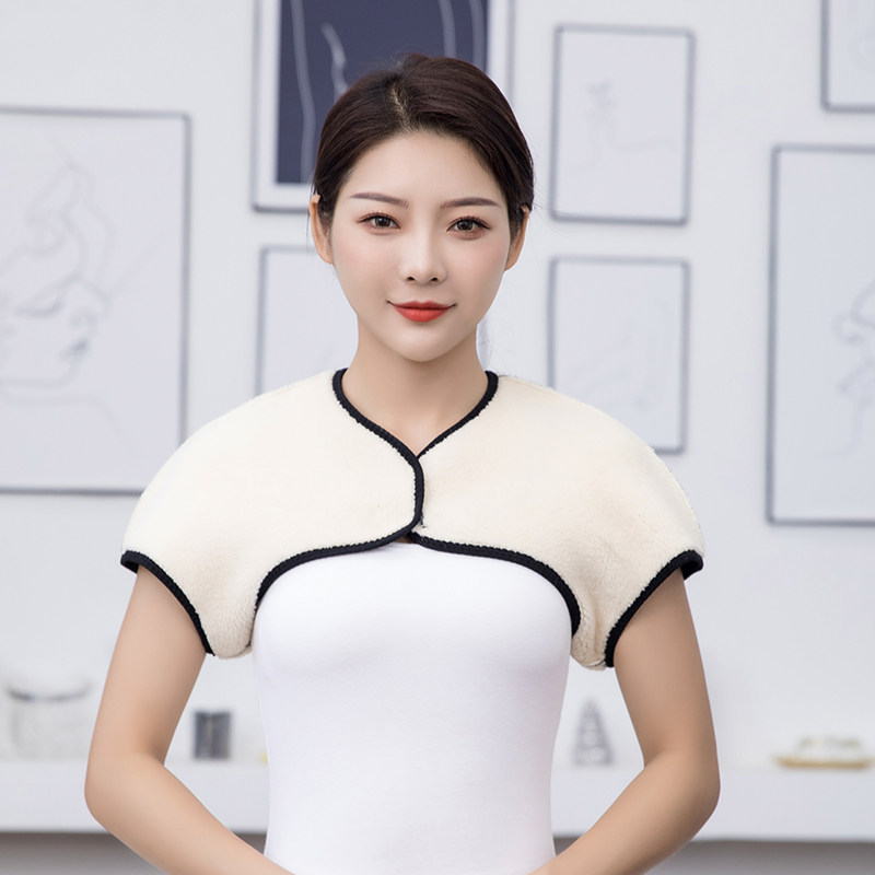Warm shoulder protection lamb velvet cold sleep men and women cut shoulder confinement maternal shoulder back middle-aged and elderly autumn and winter shoulder protection