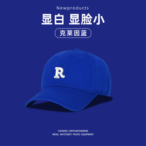 R letter Klein blue hat duck tongue cap baseball cap male and female explicit face small summer new head circumference suncap