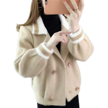 2024 Autumn Fashion Jacket Womens Short Internet Celebrity New Sweater Small Cardigan Thickened Large Size Casual Top