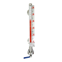 Magnetic flap level gauge water tank level gauge stainless steel with remote transmission UHZ alarm side-mounted top-mounted PP magnetic float