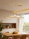Includes Installation, Restaurant Chandelier, Natural Wood Style Bar Counter Lighting, Starry Sky Projection, Linear Strip, Vintage-Style Restaurant Chandelier