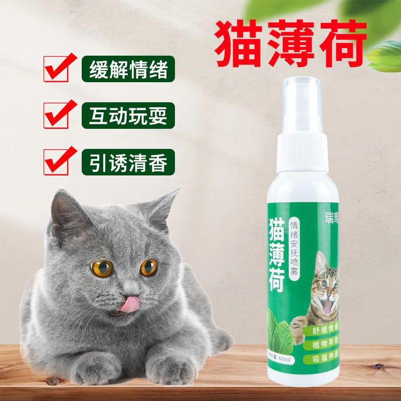 Cat Mint Spray Edible hairy kitty Soothing Emotions Cat Mint Mucus Feline Cat Mint Inducers