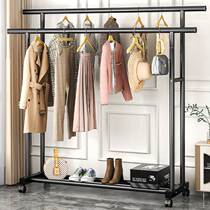Simple coat rack floor-standing bedroom home clothes rack dormitory single-pole storage clothes drying rack cooling clothes rod