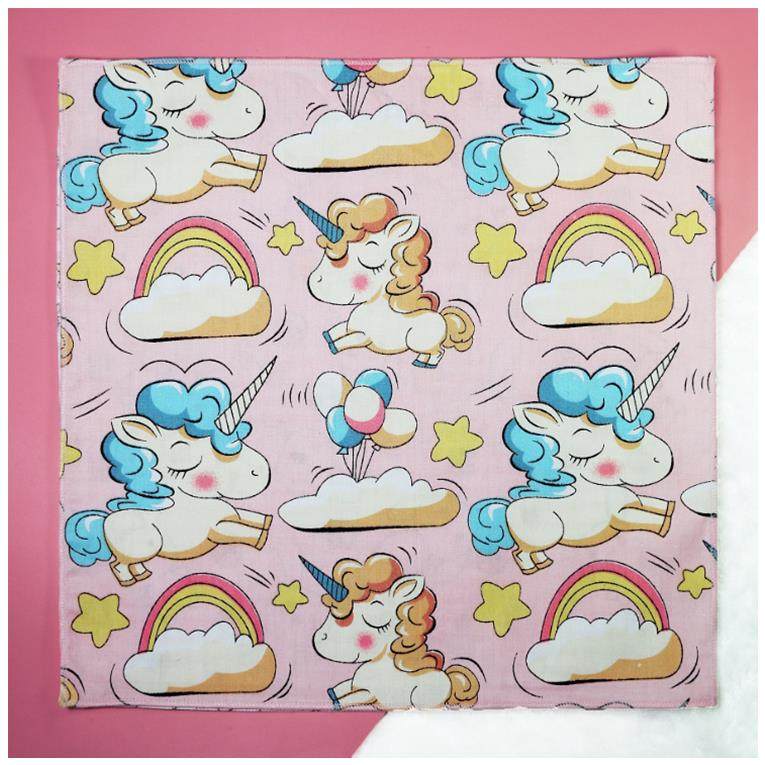 Cute children handkerchief Pupils handkerchief 1st grade student handkerchief Kindergarten Cartoon Pure Cotton Carry-on