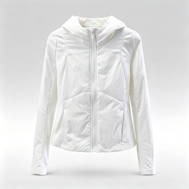 2026 Autumn and Winter New Fashionable Sports Padded Jacket Women's Autumn and Winter Warm Jacket Hooded Slim Fit Top Cotton Clothing