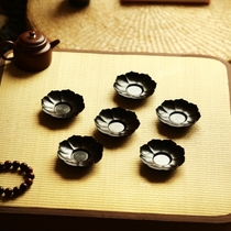 Purple Sandalwood (Qinglian) Coaster Gift Box Set Home Tea Coaster Zen Coaster Kung Fu Tea Set Tea Ceremony Accessories