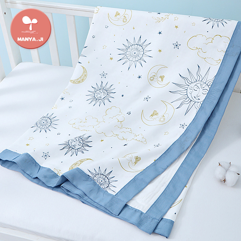 Baby ice silk blanket children's blanket newborn baby bamboo cotton gauze blanket bamboo fiber kindergarten air conditioner summer cool quilt