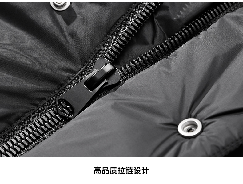 海澜之家 2021冬季新款 90%充绒  男连帽短款羽绒服 图16