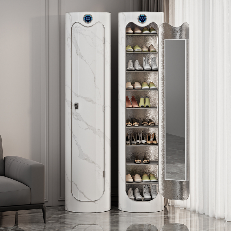 Intelligent 360-Degree Rotating Sterilization and Deodorization Shoe Cabinet Storage Cabinet Large-Capacity Storage Household Multi-Functional Cylindrical Shoe Rack