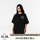 Футболка в стиле хип-хоп, в американском стиле, с вышивкой, круглый воротник, короткий рукав