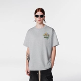 Футболка в стиле хип-хоп, в американском стиле, с вышивкой, круглый воротник, короткий рукав