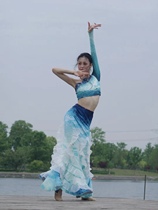 SiTzlab Original Thing Waters Lingering Cloud South Dai ethnic dance performance elastic fish tail dance suit suit