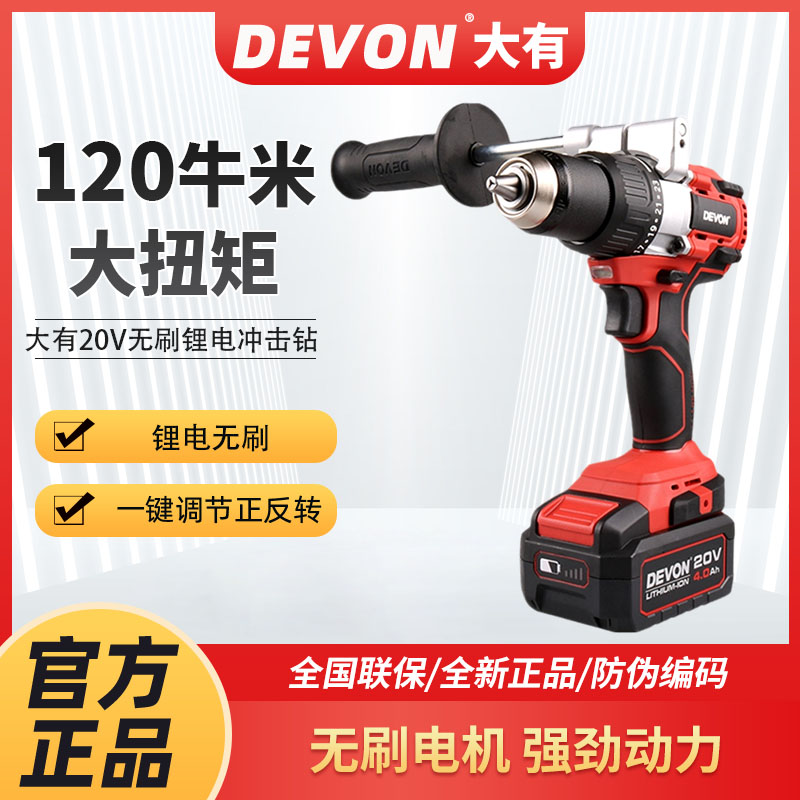 Dayou 充電式ハンドドリル 5282/5283 ブラシレスインパクトドリル リチウムアイスドリル 多機能工業グレード電動工具