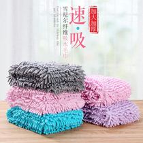 Pet absorbent towel chenille super absorbent cat bath towel dog thickened quick-drying hair bath towel