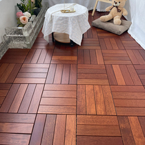 Pineapple lattice anti-corrosion wood flooring outdoor garden courtyard floor laying waterproof and anti-slip balcony floor self-paving renovation